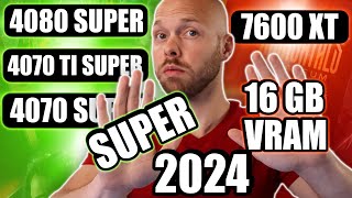 New Nvidia RTX 40 Super and AMD Radeon GPUs 2024 [upl. by Atnim]