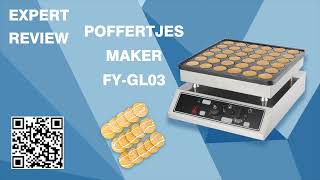 Poffertijes Maker 36 Holes Mini Dutch Pancakes Machine  Street Food Equipment [upl. by Edyth]