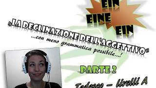 La declinazione dell‘aggettivo 2  come funziona  Tedesco A1A2   esercizi [upl. by Crockett]