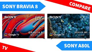 Sony Bravia 8 vs A80L  OLED TV Comparison [upl. by Kirstin]