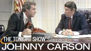 Johnny As Ronald Reagan in Classic “Who’s on First” Spoof  Carson Tonight Show [upl. by Farrica]