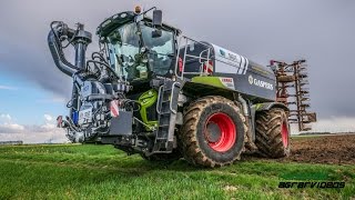 Gülle grubbern 2017  Claas Xerion 4000 ST  Horsch  LU Gaspers [upl. by Idalina543]