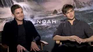 quotNoahquot interview with Logan Lerman and Douglas Booth MovieZinese [upl. by Hugon]