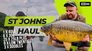 Catching Big Carp At Linear Fisheries  St Johns Mega Haul [upl. by Marceau]