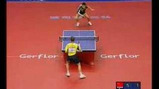 Jan Ove Waldner vs Wang Hao [upl. by Yeslek]