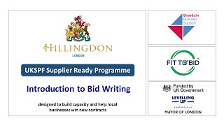 Hillingdon  Introduction to Bid Writing [upl. by Enrahs399]