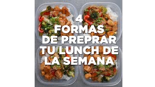 4 Formas de Preparar tu Lunch de la Semana [upl. by Leonsis]