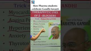 HOW PHARMA STUDENTS CELEBRATE GANDHI JAYANTI  BETA BLOCKERS betablockers pharmacology [upl. by Anrahc]