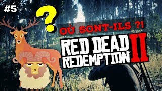 5 WAPITI MOUFLON  OÙ LES CHASSER  RED DEAD REDEMPTION 2 [upl. by Onitnas816]