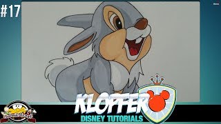 Disney Tutorial  Wie zeichnet man Klopfer aus Bambi 17 [upl. by Veats704]