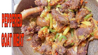 How To Make Peppered Goat Meat  Asun Recipe [upl. by Ligetti]