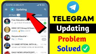 How To Fix Telegram Updating Problem 2024  telegram update problem solve  Connecting problem fix [upl. by Anitnegra]