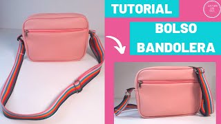 DIY CÓMO HACER UNA BANDOLERA  bolso bandolera  cartera bandolera [upl. by Xyno719]