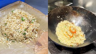 Veg Fried Rice with Basmati Rice  Street Food Recipes  Momos amp Snacks Narapally Hyderabad [upl. by Aizitel848]