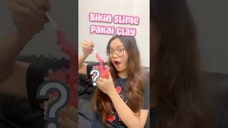 sesuai request subscriber aku bikin slime dari clay tapi… kok…😱🤧 artbytatae slime clay [upl. by Cloots995]