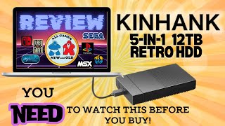 Kinhank 5 in 1 12TB Retro Game HDD Review Watch Before You Buy [upl. by Yadsnil]