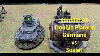 Battle Report 60 Konflikt 47 25k Germans vs Soviets [upl. by Anaitat]