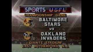 1985 USFL Week 21  USFL Championship  Stars vs Invaders [upl. by Colby259]