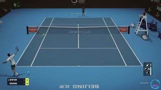 Tiebreak gameplay  Grigor Dimitrov vs Yoshihito Nishioka  Hardest Difficulty PC Early access 4 [upl. by Publius]