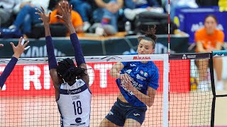 ALL quotMEGA RALLYquot of the match Conegliano  Milano in Courmayeur Cup  Lega Volley Femminile 202425 [upl. by Hcab]