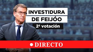 DEBATE DE INVESTIDURA Feijóo pierde la segunda votación de investidura y no será presidente [upl. by Ebehp]