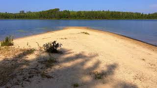 Quetico Provincial Park Sandy beach point campsite [upl. by Eirroc]