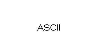 What is ASCII [upl. by Lauretta]