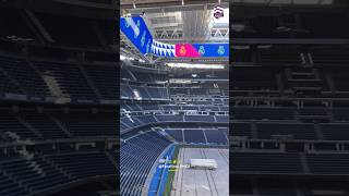 💥 Siguen las pruebas en el videomarcador 360 del Bernabéu [upl. by Hsatan]