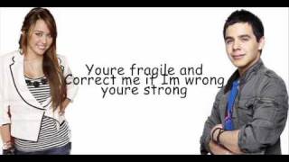 Miley Cyrus and David Archuleta  I wanna know you with lyrics [upl. by Appleton]