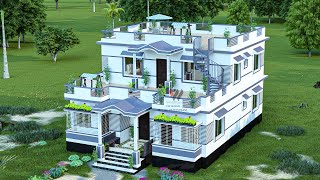 Duplex Barir Design Bangladesh দোতালা বাড়ির ডিজাইন । ২ তলা বাড়ি ।TwoStory House Design। [upl. by Eceinaj]