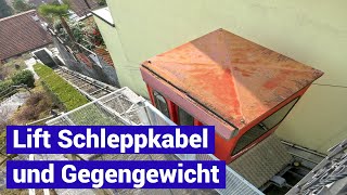 Schrägaufzug mit grossem Gegengewicht auf eigener Fahrbahn  Hersteller Verbano kleine Standseilbahn [upl. by Asena]