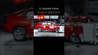 Top 5 Safest Sedan Cars ⭐🚘 shorts ytshorts cars ncap [upl. by Mayce]