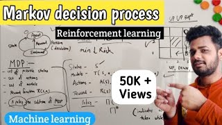 Markov decision process in machine learning  Reinforcement learning  Lec31  Machine Learning [upl. by Edmonds]