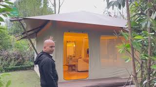 Glamping Style Tent for Longterm Living  Suitable To All Weather [upl. by Apthorp]