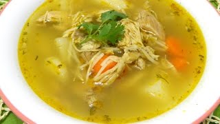 Sopa de Pollo Boricua Puerto Rican Chicken Soup [upl. by Wattenberg]