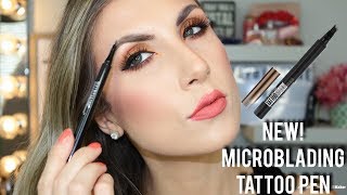 NEW MAYBELLINE MICROBLADING TATTOO EYEBROW PEN  DOES IT WORK [upl. by Pence284]