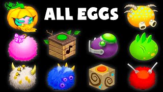 All Eggs  Plant Island  My Singing Monsters Wubbox [upl. by Aryan]