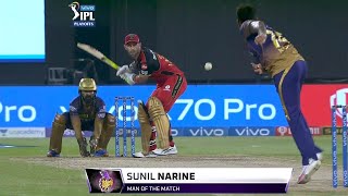 Man of the Match Allround Show 421 and 26 off 15  Sunil Narine  IPL 2021 KKR [upl. by Yadseut]