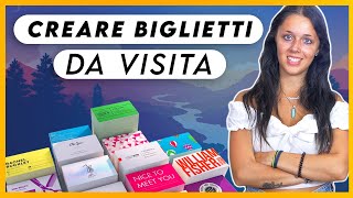 Come creare un Biglietto da Visita con Canva e fartelo arrivare a casa stampato [upl. by Lucia]