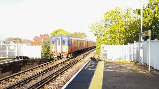 South Western Railway Class 455 At Tolworth Railway Station 5112023 [upl. by Ninnahc]