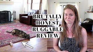 BRUTALLY HONEST RUGGABLE REVIEW  Pros amp Cons of Washable Rugs [upl. by Martynne]