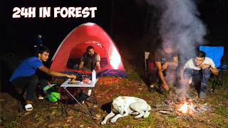 24hr In Deep Forest Camping  കൊടും കാട്ടിൽ ക്യാമ്പിങ്ങിന് പോയപ്പോൾ  M4 Tech [upl. by Llerrac]