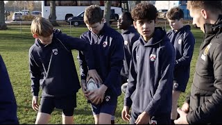 Kicking Masterclass with Northampton Saints Piers Francis  Oundle School Rugby [upl. by Nodmac765]