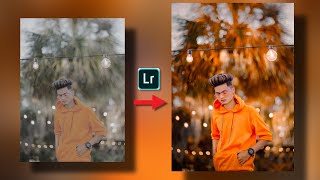 ✨ Lightroom Orange and grey effect Photo Editing background colour change Lightroom mod APK [upl. by Miriam]