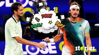 Daniil Medvedev vs Stefanos Tsitsipas • FIGHT on court [upl. by Isobel746]