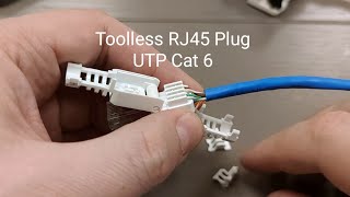 ⚒ Конектор RJ45 UTP кат 6 неекранований безінструментальний [upl. by Eenyaj372]