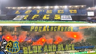 FC SaarbrückenUltras choreo amp Pyro vs gladbach  Saarbrücken  Mönchengladbach 21 DFBPokal 2324 [upl. by Einwahs]