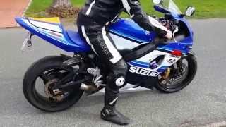 Suzuki GSXR 750 K5 Sound without Muffler flyby [upl. by Tonina843]