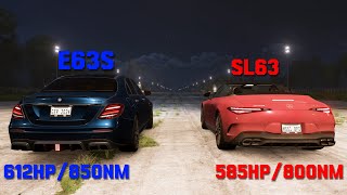 Forza horizon 5 20182021 Merc E63S AMG W213 vs 20222024 Merc SL63 AMG [upl. by Marchak]