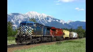 Canadian Pacific railroad  Kicking Horse Pass  British Columbia  May 2018 [upl. by Aseretairam]